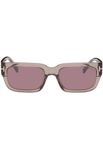 TOM FORD Burgundy Ezra Sunglasses