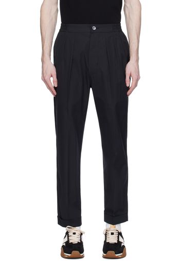 TOM FORD Black Pleat Pants