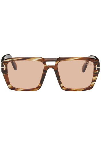 TOM FORD Brown Redford Sunglasses