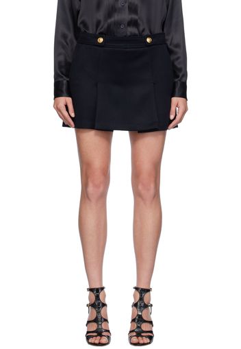 TOM FORD Navy Wool & Cashmere Lined Miniskirt