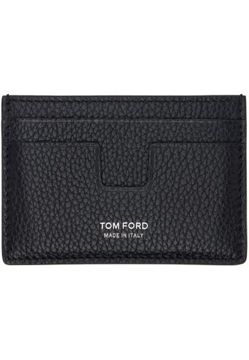 TOM FORD Black Grain Leather Classic Card Holder