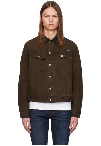 TOM FORD Brown Stay Press Denim Jacket