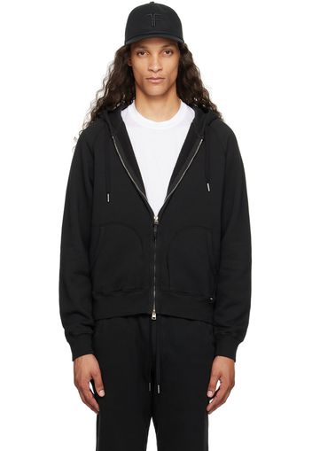 TOM FORD Black Garment-Dyed Hoodie