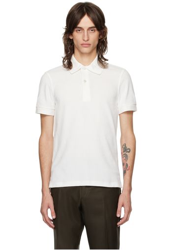 TOM FORD White Towelling Polo