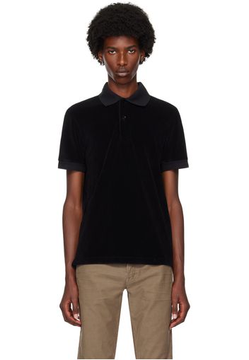 TOM FORD Black Towelling Polo