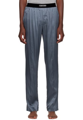 TOM FORD Gray Silk Pyjama Pants