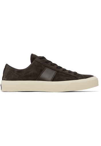 TOM FORD Brown Suede Cambridge Sneakers