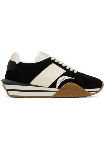 TOM FORD Black & Off-White James Sneakers