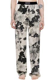 TOM FORD Off-White & Black Pinched Seam Lounge Pants