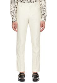 TOM FORD Off-White Creased Trousers