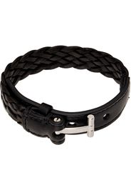 TOM FORD Black Woven Leather Bracelet