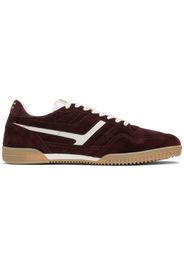 TOM FORD Burgundy Suede Jackson Sneakers