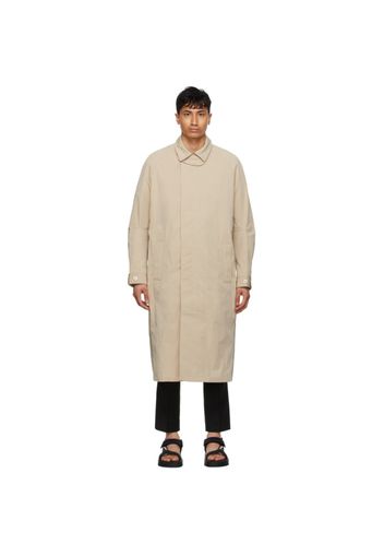 Tom Wood Beige and Khaki Mac Coat