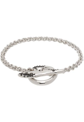 Tom Wood Silver Robin Black Molecule Bracelet