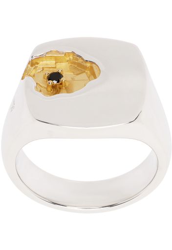 Tom Wood Silver & Gold Mined Ring