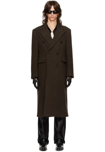 Tonywack Brown Double-Breasted Coat