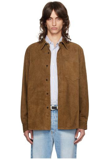 Tonywack Tan Relaxed Leather Shirt