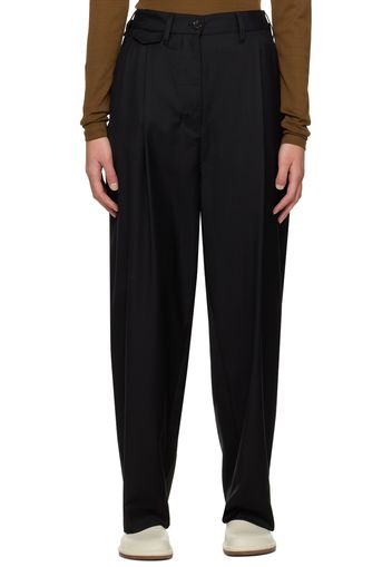 Totême Black Fluid Trousers