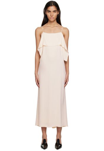 Totême Beige Draped Cami Maxi Dress