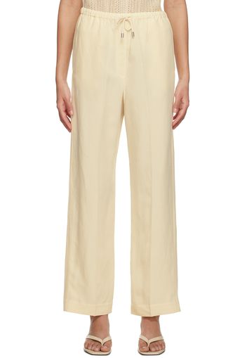 Totême Off-White Drawstring Lounge Pants