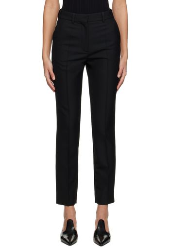 Totême Black Slim-Fit Trousers