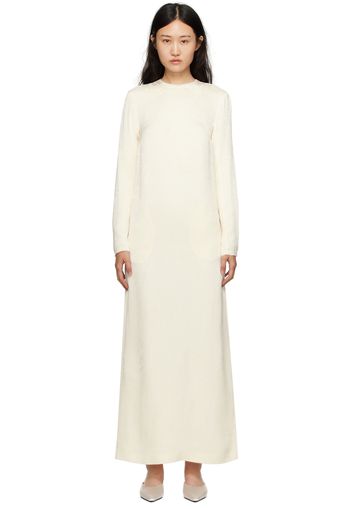 TOTEME Off-White Jacquard Maxi Dress