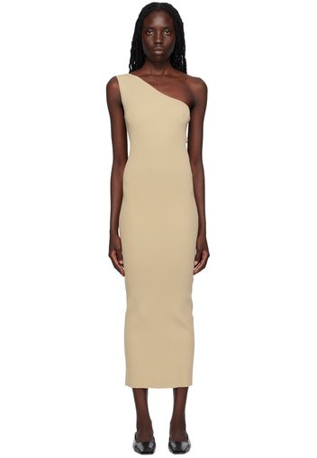 TOTEME Beige Single-Shoulder Maxi Dress