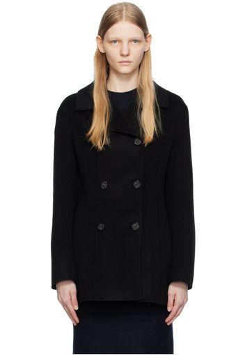 TOTEME Black Structured-Waist Jacket