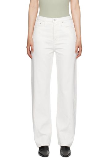 TOTEME Off-White Twisted Seam Jeans