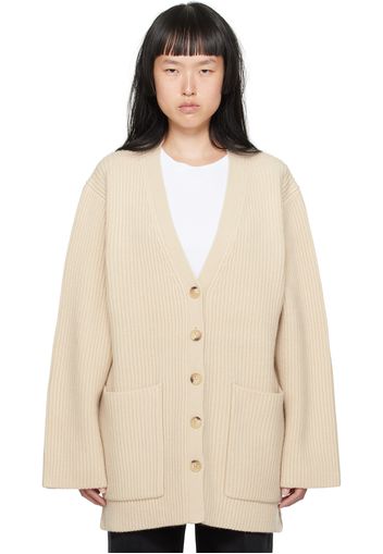 TOTEME Off-White Ribbed Cardigan