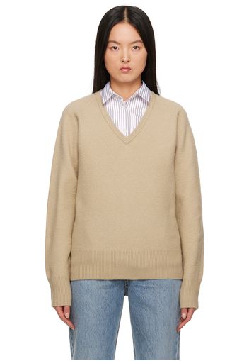 TOTEME Beige Rib Sweater