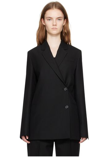 TOTEME Black Off-Center Wrap Blazer