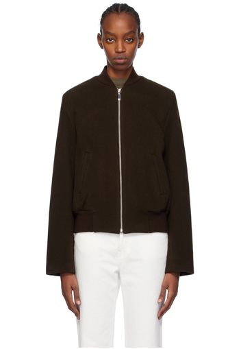 TOTEME Brown Sartorial Bomber Jacket