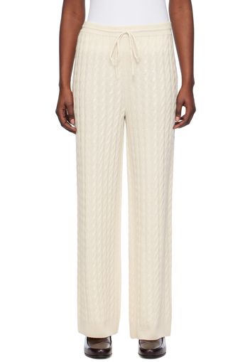 TOTEME Off-White Wide-Leg Lounge Pants