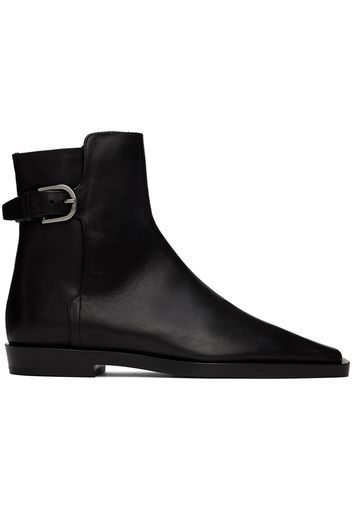 TOTEME Black 'The Belted' Boots