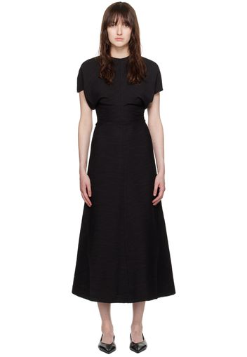 TOTEME Black Slouch Waist Maxi Dress