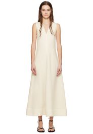 TOTEME Off-White V-Neck Maxi Dress