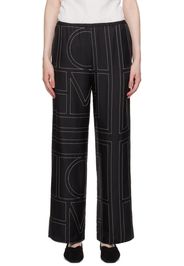 TOTEME Black Monogram Lounge Pants