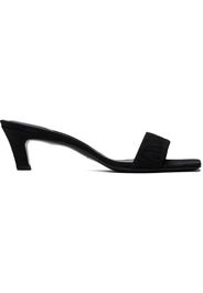 TOTEME Black 'The Mule' Heeled Sandals