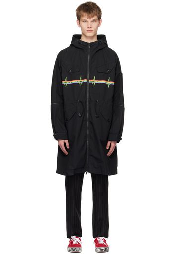 Undercover Black Rainbow Coat