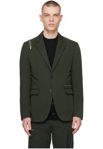 Undercover Khaki Zip Blazer