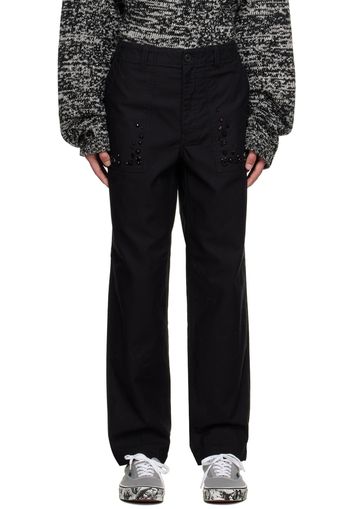 UNDERCOVER Black Beaded Trousers