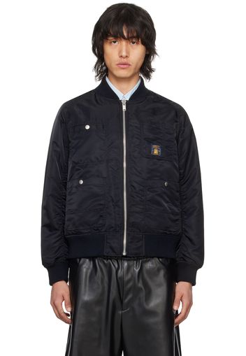 UNDERCOVER Black Raglan Bomber Jacket