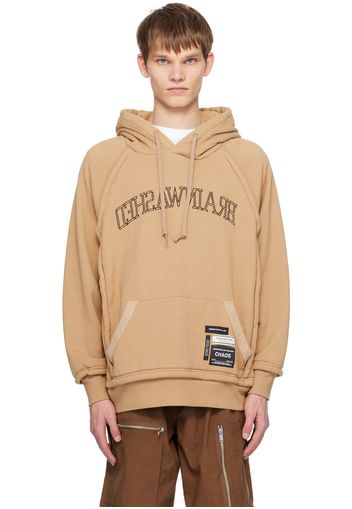 UNDERCOVER Tan Embroidered Hoodie