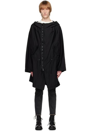 Undercoverism Black Offset Zip Coat