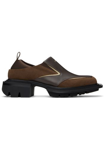 untitlab® Brown Reel Sponge Loafers