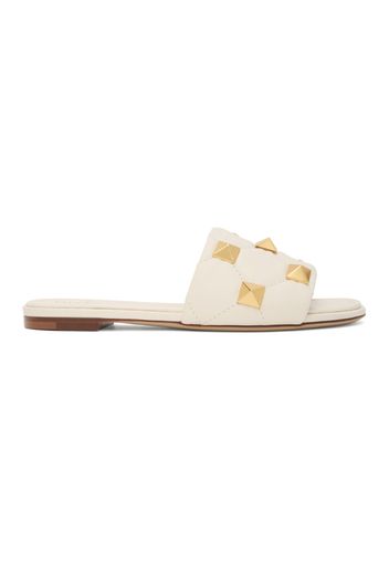 Valentino Garavani Off-White Roman Stud Sandals