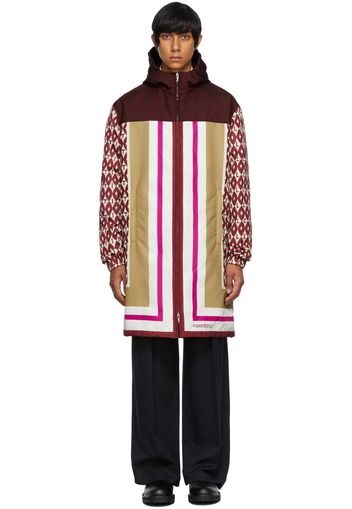 Valentino Multicolor Foulard Print Coat