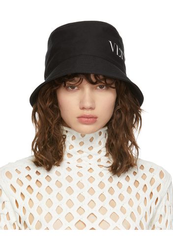 Valentino Garavani Black VLTN Bucket Hat