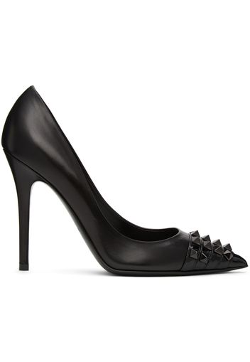 Valentino Garavani Black Alcove Stud Toe Heels